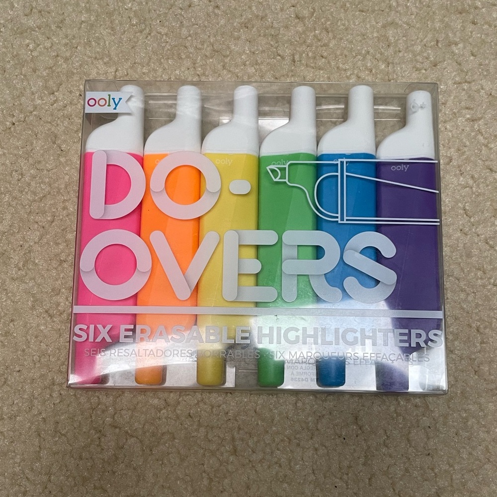 Ooly 6 PC of Do-Over Highlighters